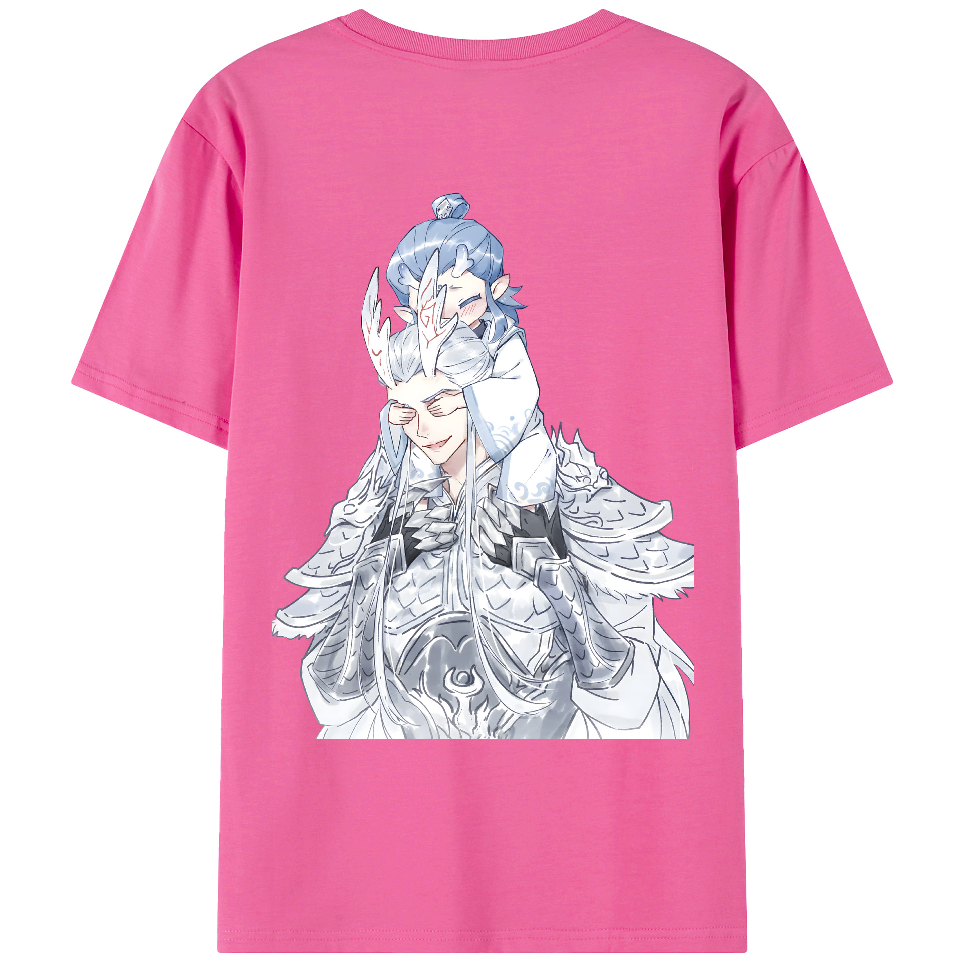 （画像用） Ne Zha 2 ナタ 魔童の大暴れ レディース半袖Tシャツ(バックプリント)